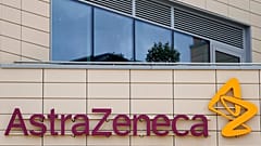 n this Saturday, July 18, 2020 file photo a general view of AstraZeneca offices and the corporate logo in Cambridge, England. 
