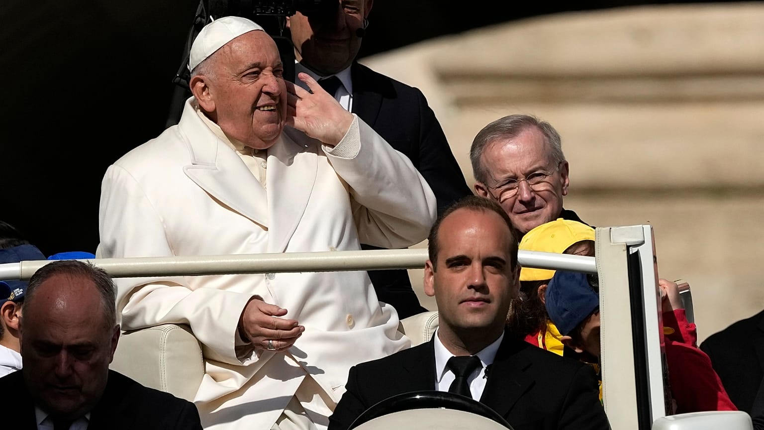 Pope Francis n St. Peter's Square, at the Vatican. 