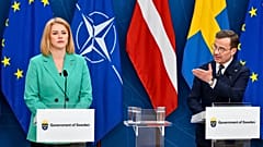 Swedish Prime Minister Ulf Kristersson, and Latvian Prime Minister Evika Siliņa