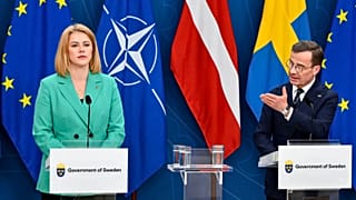 Swedish Prime Minister Ulf Kristersson, and Latvian Prime Minister Evika Siliņa