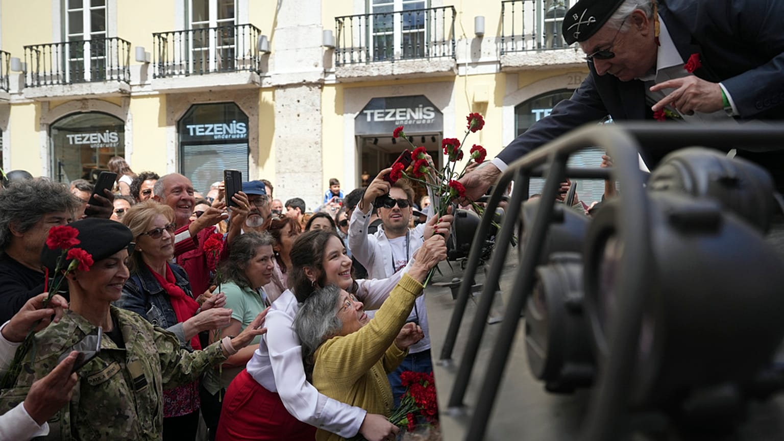 Les 50 ans de la révolution portugaise à Lisbonne, Portugal, le 25 avril 2024.