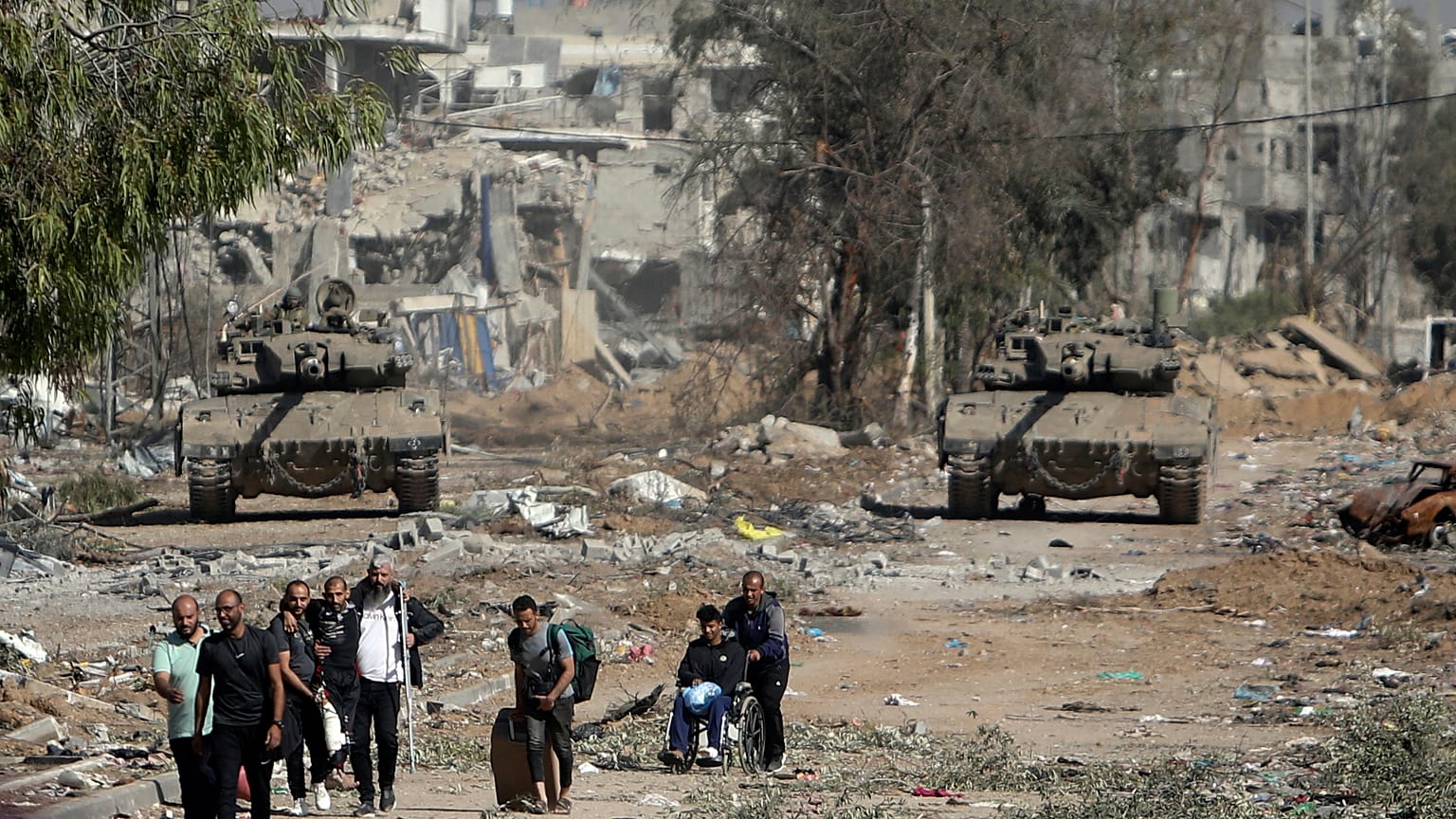 Familien in Gaza auf der Flucht vor Israels Armee