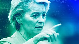 European Commission President Ursula von der Leyen gestures as she speaks at the European Parliament in Strasbourg, October 2022