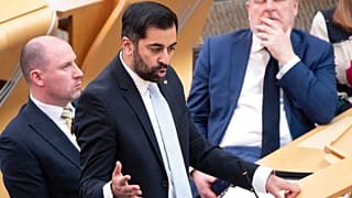 حمزه یوسف در جلسه روتین سوال از وزیر اول در پارلمان محلی به تاریخ ۲۵ آوریل ۲۰۲۴