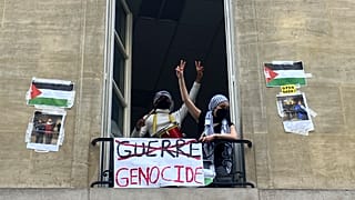 Pro-palästinensischer Protest an der Pariser Sciences Po. 26. April 2024
