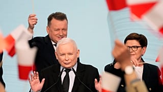 Il leader di Diritto e Giustizia Jarosław Kaczyńsk