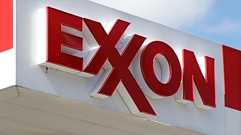 An Exxon service station sign is seen in Nashville, US. April 25, 2017.