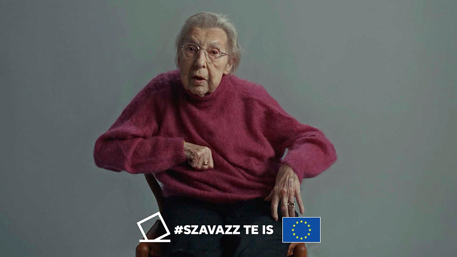 Francia holokauszt-túlélő az EP "Szavazz te is!" kampányfilmjében