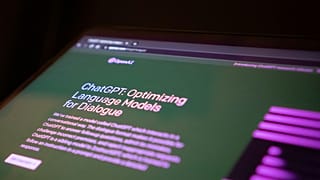 A ChatGPT online felülete