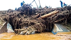 Inundaciones en el condado de Nakuru, en Kenia, el lunes 29 de abril.
