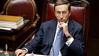 L'ex presidente della Camera Gianfranco Fini