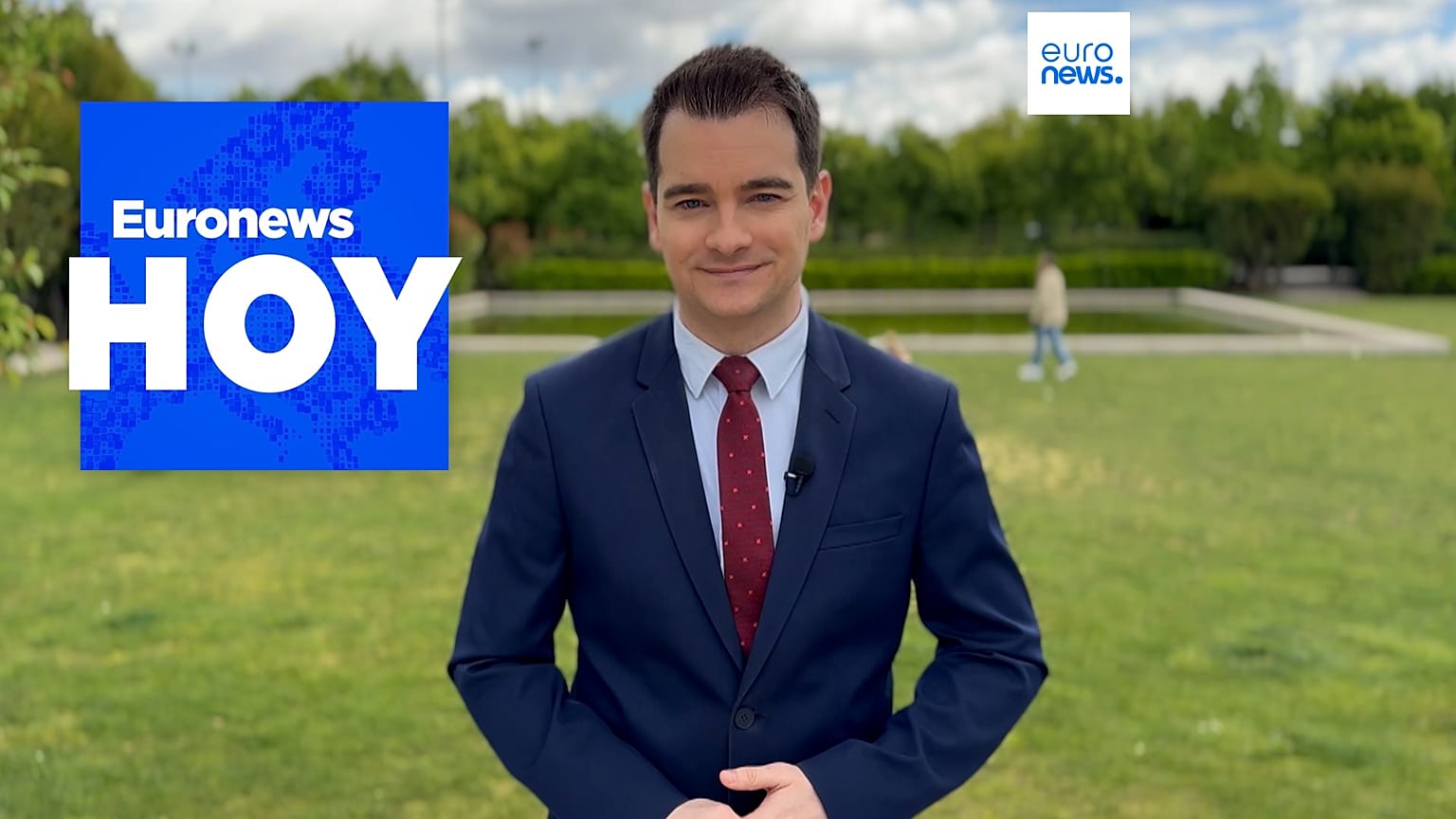 El presentador de Euronews Hoy.