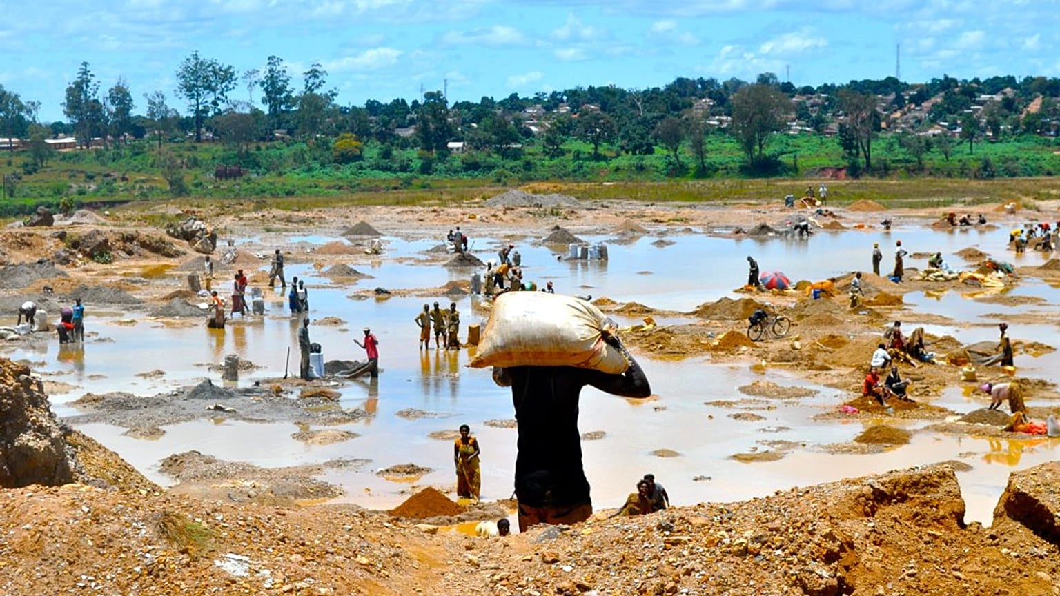 Cobalt mining in Katanga, Congo. 