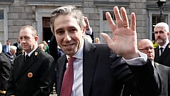Simon Harris ír miniszterelnökké választása után 2024. április 9-én.