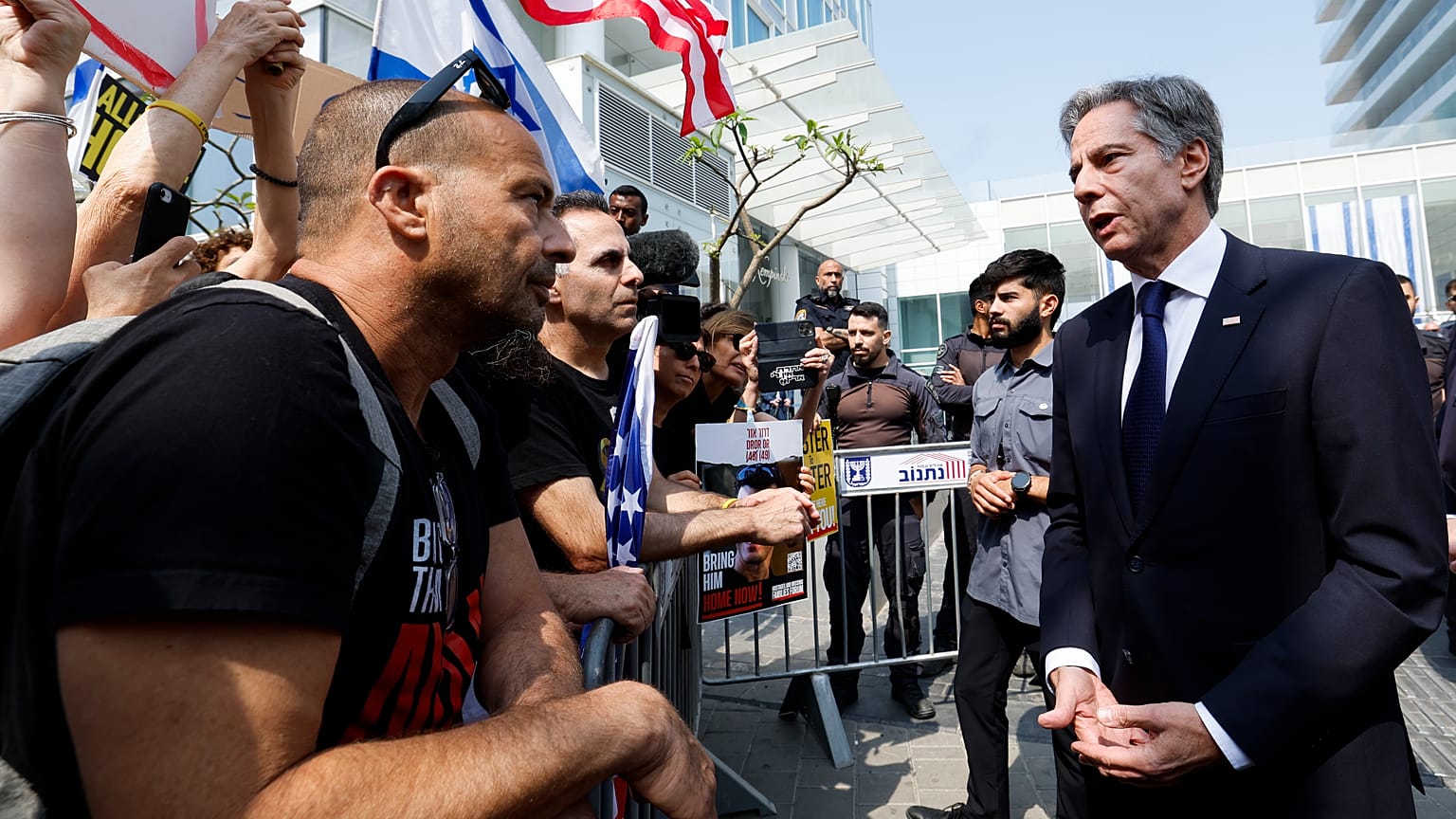 Il segretario di Stato statunitense Antony Blinken a Tel Aviv, 1 maggio 2024