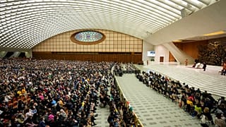 Ceremonia con el Papa Francisco