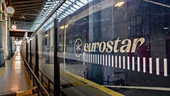 A Eurostar train at Gare du Nord train station, 30 December 2023 in Paris, France. 