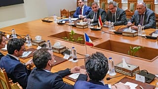 اجتماع شكري بنظيره الفرنسي