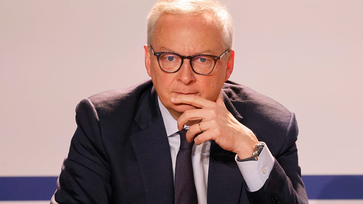 France's Finance Minister Bruno Le Maire attends a meeting between French government and senior government officials in Paris. March 12, 2024.