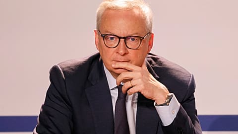 France's Finance Minister Bruno Le Maire attends a meeting between French government and senior government officials in Paris. March 12, 2024.