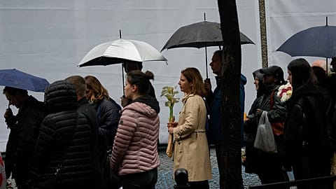 Акция скорби в Белграде