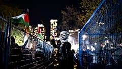 جانب من الحراك الطلابي ضد الحرب في غزة
