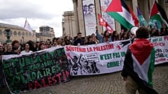 Propalästinensiche Studentendemonstration in Paris