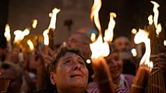 الاحتفال بسبت النور في كنيسة القيامة