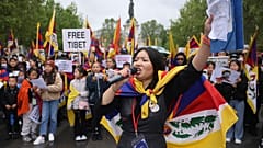 "Free Tibet"-Proteste in Paris.