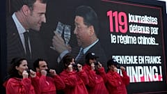 Protesta contra Xi Jinping.