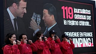 Protesta contra Xi Jinping.