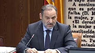 José Luis Ábalos en el Senado, el 6 de mayo de 2024.