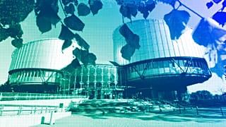 View of the European Court of Human Rights in Strasbourg, September 2023