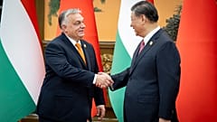  Orbán Viktor miniszterelnököt fogadja Hszi Csin-ping kínai elnök Pekingben 2023. október 17-én