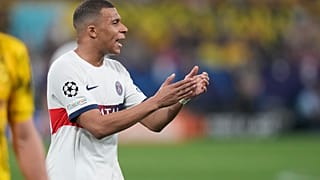  كيليان مبابي لاعب باريس سان جيرمان خلال مباراة ذهاب نصف نهائي دوري أبطال أوروبا لكرة القدم بين بوروسيا دورتموند وباريس سان جيرمان- 1 مايو 2024