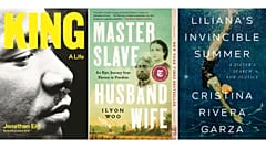 Winners for the 2024 Pulitzer Prize in biography (left and centre) and memoir-autobiography (right).