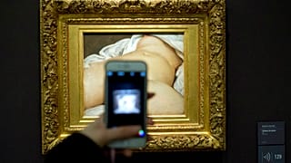 Gustave Courbet'nin "Dünya'nın kökeni" adlı tablosu