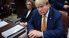 Donald Trump a washingtoni szövetségi törvényszék ülésén, 2024 május 7.
