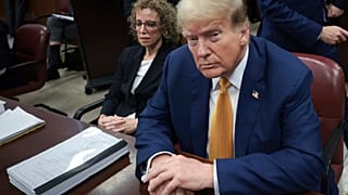 Donald Trump a washingtoni szövetségi törvényszék ülésén, 2024 május 7.