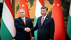 Orbán Viktor és Hszi Csinping Pekingben 2023-ban