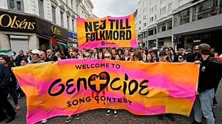Manifestação pró-palestina na Eurovisão