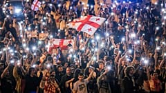 Regierungskritische Proteste in Georgien halten seit Wochen an.