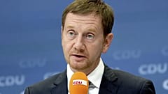 Michael Kretschmer, gobernador del estado alemán de Sajonia y miembro de la Unión Cristianodemócrata Alemana. Berlín, Alemania. 20 de septiembre de 2021.  