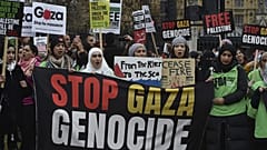 مسيرة داعمة للفلسطينيين في العاصمة البريطانية لندن