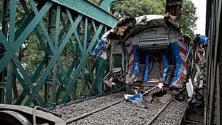 Εικόνα από το σιδηροδρομικό ατύχημα