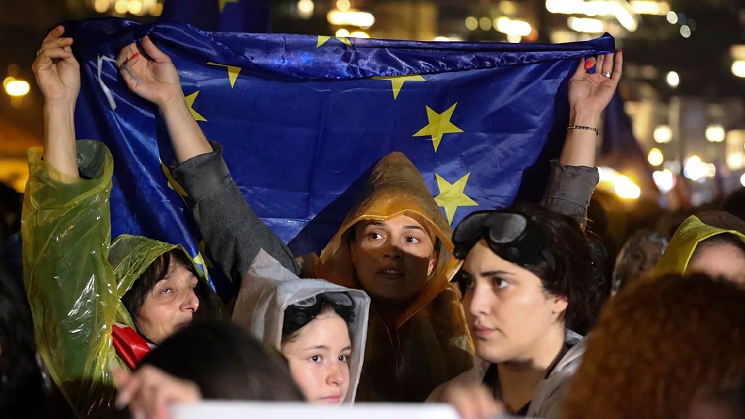 На акции протеста в Тбилиси