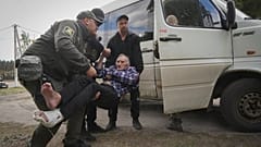 Эвакуация из деревни Бугаевка под Волчанском