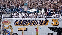 احتفال نادي ريال مدريد في ميدان سيبيليس