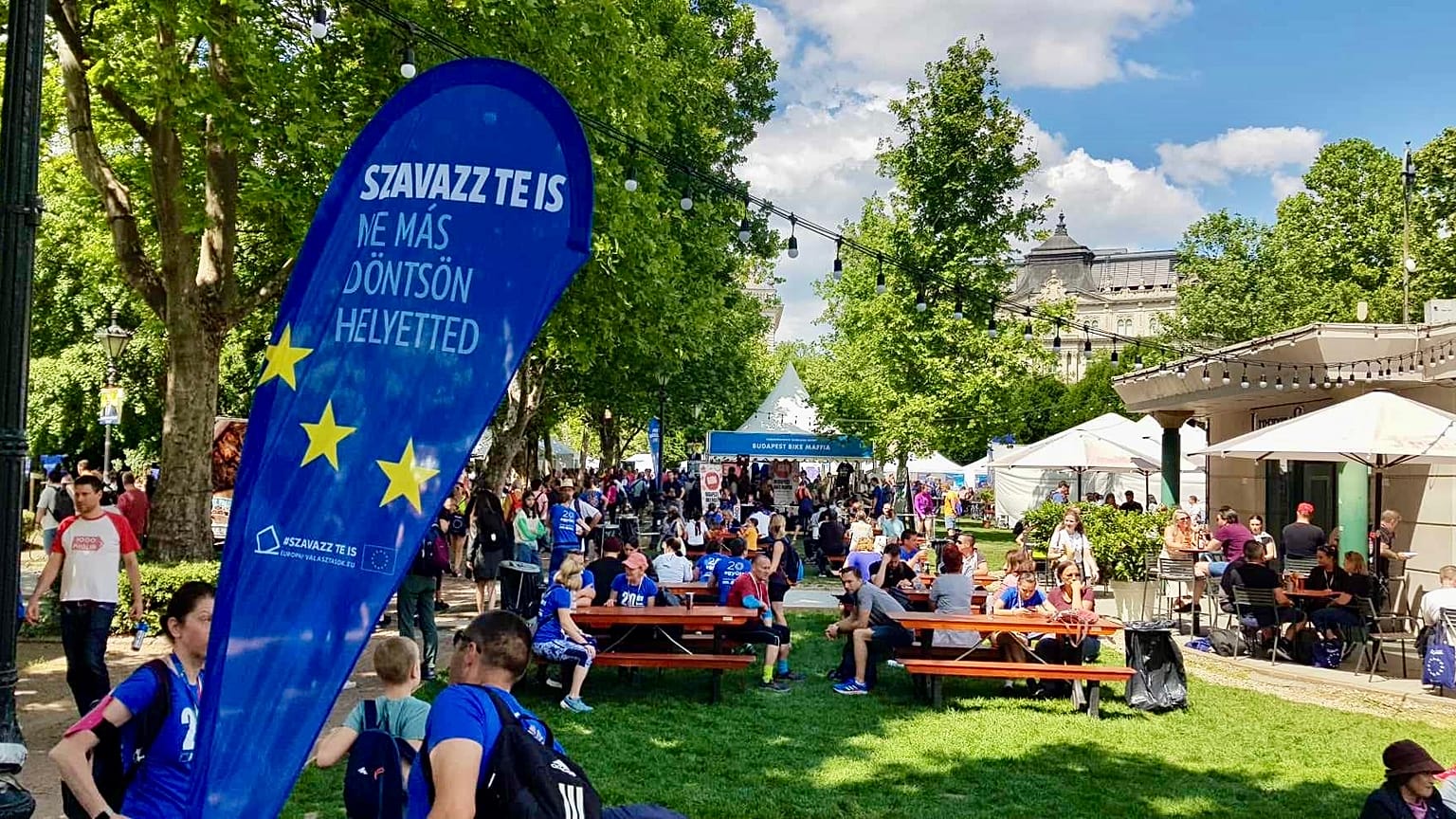 Európa-nap a budapesti Szabadság-téren 2024. április 12-én
