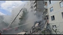 Ataque ucraniano contra un edificio de diez plantas en la ciudad rusa de Bélgorod